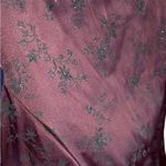 Vintage 90s purple burgundy black glitter floral mini Party Dress whimsigoth Size 10 Photo 3
