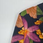 CAROLINA‎ K Women's Black Floral Print Notched Lapel Oversized Blazer Size Small Photo 4