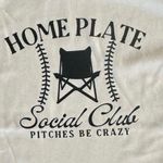 Gildan Home Plate Baseball Social Club X-Large Women’s Sand T-Shirt Short Sleeve Photo 2