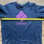 Columbia  Women’s Navy/Fuchsia Purple Logo Sweatshirt Pullover Size 2X Photo 1