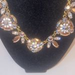 Amrita Singh  gold brass and Australian crystal floral statement necklace. Photo 1