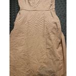 Pact NWT  Shell Stripe Jolene Tie-Back Dress Orange Womens Size Large Photo 1