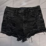 Aeropostale Aero Black Denim Highwaisted Shorts Photo 0
