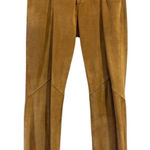 DKNY VINTAGE Y2K  100% Suede Leather Flare Pants tan/brown, Size 10 Photo 0