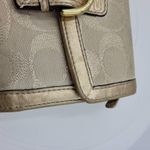 Coach Womens Wallet Ivory Gold Monogram Signature Buckle Soho Envelope Wallet Photo 8