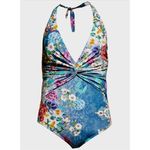 Johnny Was New.  floral twist halter swimsuit. Size small. Retails $198 Photo 7