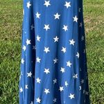July 4 Comfy Blue Knit Stars Swing Dress Photo 7