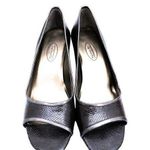 Talbots WOMEN'S BROWN LEATHER PEEP TOE PUMPS HEELS 'GRANTED 3' SIZE 8M $118 Photo 0