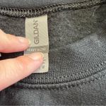 Gildan  Heavy Blend XOXO Leopard Print Sweatshirt Black Size M Photo 3