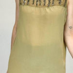 Haute Hippie  silk embellished sleeveless‎ blouse sz small Photo 0