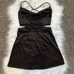 SheIn  Black Satin Mini Dress Photo 4