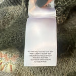 Lucky Brand green/gray Camouflage Camo sweater womens size M Wool Poly Blend EUC Photo 7