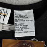 Jaclyn Smith Sport Top L Black Embroidered Floral Modest Elegant Chic Vintage Size L Photo 5