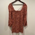 Free People Smock It To Me Mini Dress Bodycon Printed Smocked Dress - Size Small Photo 10
