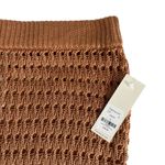Francesca's Francesca’s Nola Brown High Rise Tassel Crochet Skirt Cover Up Size Large Photo 2