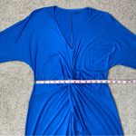 Three Dots ‎ Twist Front Jersey Dress Blue S Photo 7