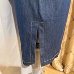 Demin dress with button up front and side slits Blue Photo 7