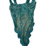 Victoria's Secret  Womens Vintage Gold Label Thong Teddy Bodysuit Size 34B Lace Photo 0
