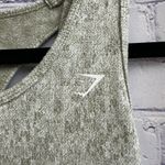 Gymshark Olive Green Marled Fleur Textured Athletic Tank Top Small Workout Gym Photo 1