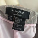 Larry Levine Grey Pink Striped Business Casual Dress Pants Size 10 Gray Photo 5