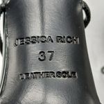 Jessica Rich Lace Up Pumps Women's 37 Black Pointed Toe Whimsygoth Shoes Sandals Size 6.5 Photo 9