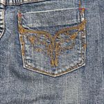 Vintage Y2K Nobo No Boundaries Denim Cowgirl Equestrian Embroidered Mini Skirt 5 Blue Photo 2