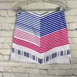 Lady Hagen NWOT Striped Mini Golf Skort Skirt Hot Pink Blue Black White 0 Photo 0