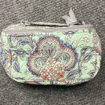 Vera Bradley Fan Flowers Travel Cosmetic Bag Makeup zippered Photo 0