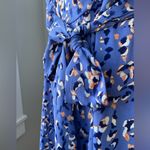 Nine West Purple Leopard Print One Shoulder Belted Dress Size Large Photo 11