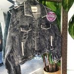 Custom Bling Jean Jacket Black Size M Photo 2