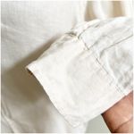 Club Room Luxury 100% Linen Button Down Long Sleeve Light Beige Coastal Boho Size M Photo 8