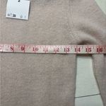 ZARA  Sweater Women Size Medium Beige Wool Alpaca Pullover Knit Crew NEW Photo 5