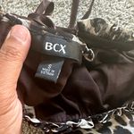 BCX  Leopard Print Ruffle Halter Top Photo 6