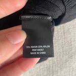 Worthington  Black Ribbed Collared Long Sleeve Button Up Knit Top Womens XS Photo 2