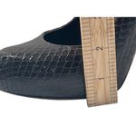 Loeffler Randall Brown Hidden Platform Snakeskin Embossed Heels Size 7B Leather Photo 9