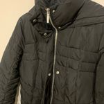 Calvin Klein  black long midi hooded puffer coat women's size XS Photo 1