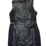 Spanx NWT 20393R Leather-Like Combo Fitted Sheath in Luxe Black Dress L Photo 1