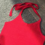 Me to We  Red Cropped Halter Top Photo 2