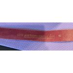 Amsterdam Heritage Luxe 80 US Medium Pink Rhinestone Italian Leather Belt Preppy Photo 3