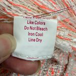 Julie Brown NYC Tweed Fringed Sleeveless Top Pink Gold Size 4 Photo 5