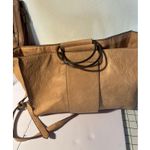 Universal Threads Universal Thread Hand Bag Tote Brown Faux Leather Medium Sized Photo 2