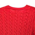 Brooks Brothers  Cable Knit Golden Fleece Sweater Red Small Photo 3