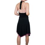 Taboo Vintage 90s  Black Babydoll Asymmetrical Halter Dress Photo 2