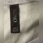 XOXO Women's Oversized Cropped Sweatshirt, Size L, Grey Photo 4