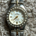 Anne Klein  women’s vintage two tone crystal bracelet watch one‎ size Photo 0