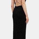 Bardot Chameleon Lace Midi Dress In Black US 8 Large Photo 1