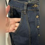 BLANK NYC Blue A-Line Jean Skirt Snap Buttons Rodeo Western Chic Cotton Rayon 24 Photo 9