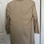Petite Sophisticate Tan Silk Overcoat Photo 3