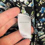 J.Jill Woman’s Classic Floral Long Sleeve Lightweight Blouse Size Small Black Photo 4