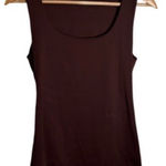 ZARA  Tank Chocolate Brown Size Medium Stretchy Scoop Neck Base Layer Neutral Photo 0